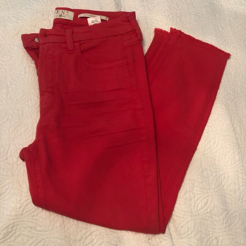 NWOT 7 for all Mankind Cropped Jeans sz 6